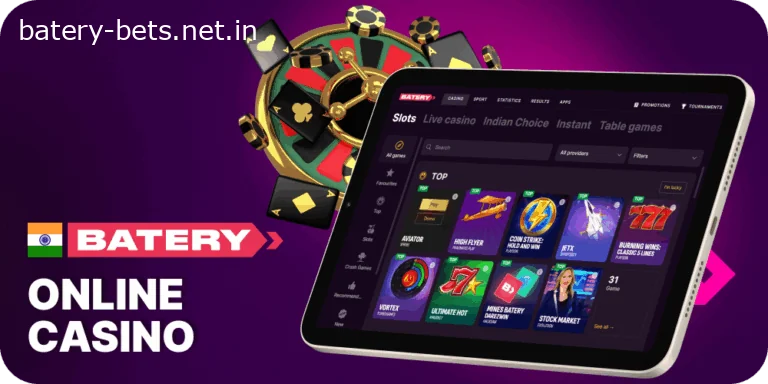 Play casino games at Batery in India