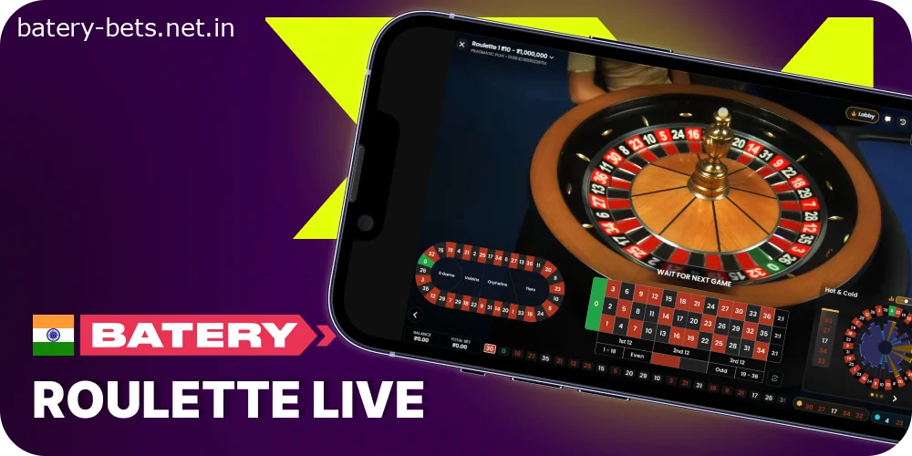 Play Roulette Live at Battery